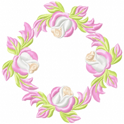 Flowers And Tree Embroidery Design 10